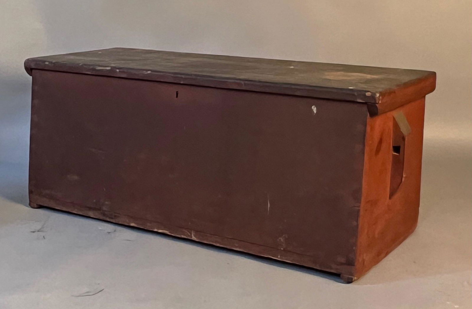 18th c Canted Front Sea Chest (1 of 6)