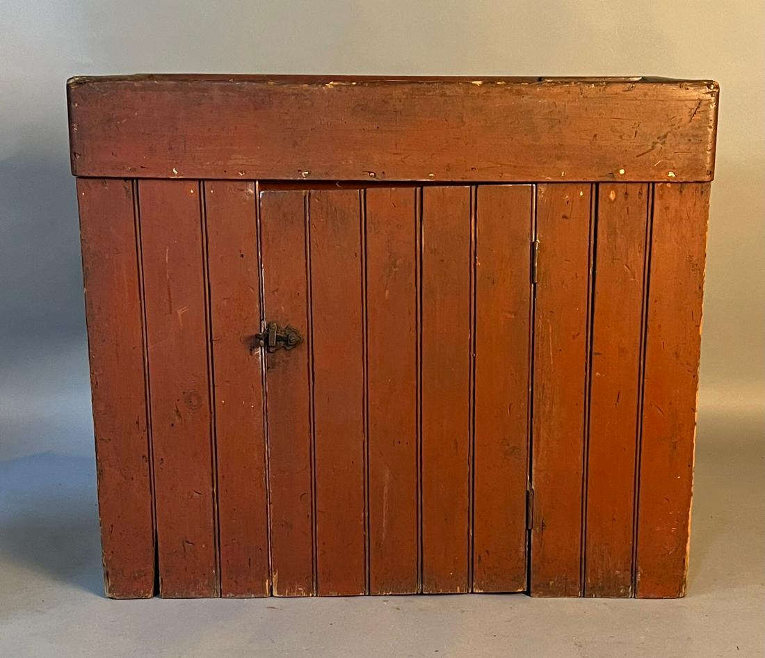 19th c Dry Sink w Original Red Paint (1 of 6)