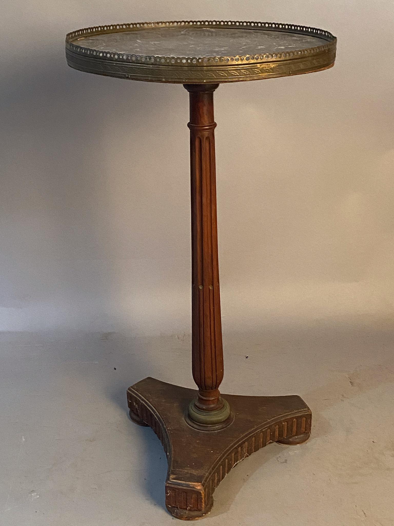 Vintage Marble Top Candle Stand (1 of 7)