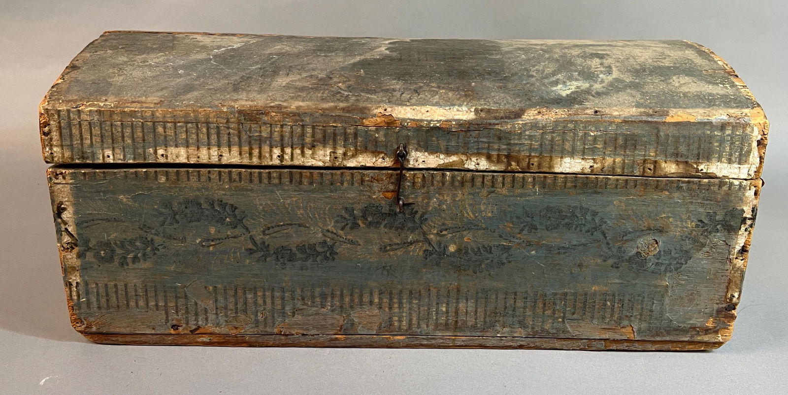 Small Paper Covered Dome Top Chest (1 of 6)