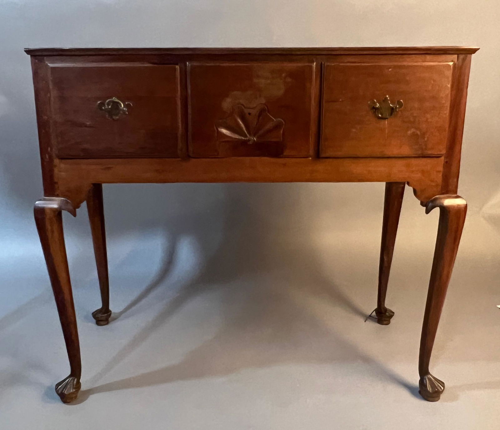 Queen Anne Highboy Base w Carved Shell (1 of 6)