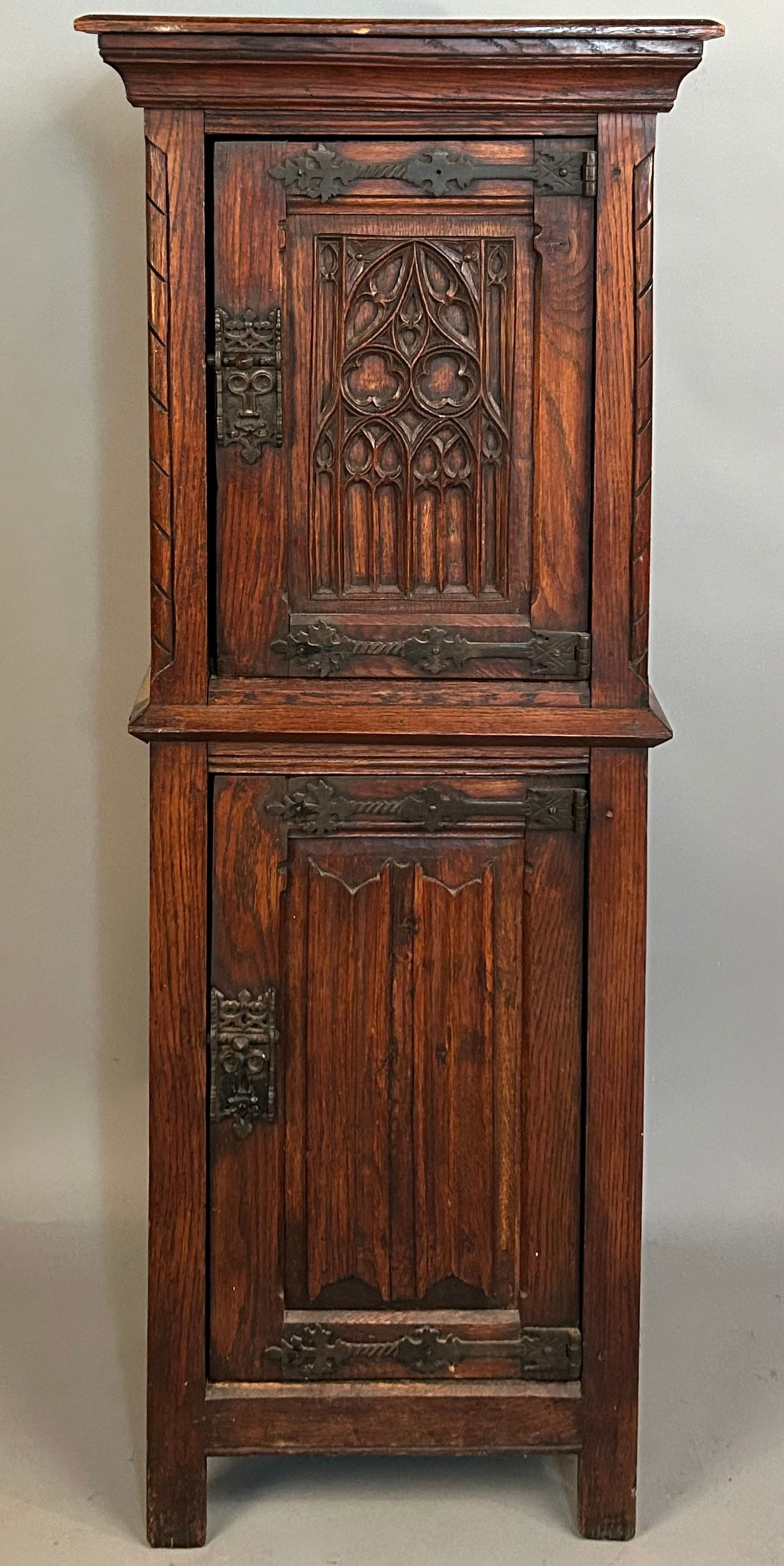 Arts & Crafts Two Door Valuables Cupboard (1 of 3)