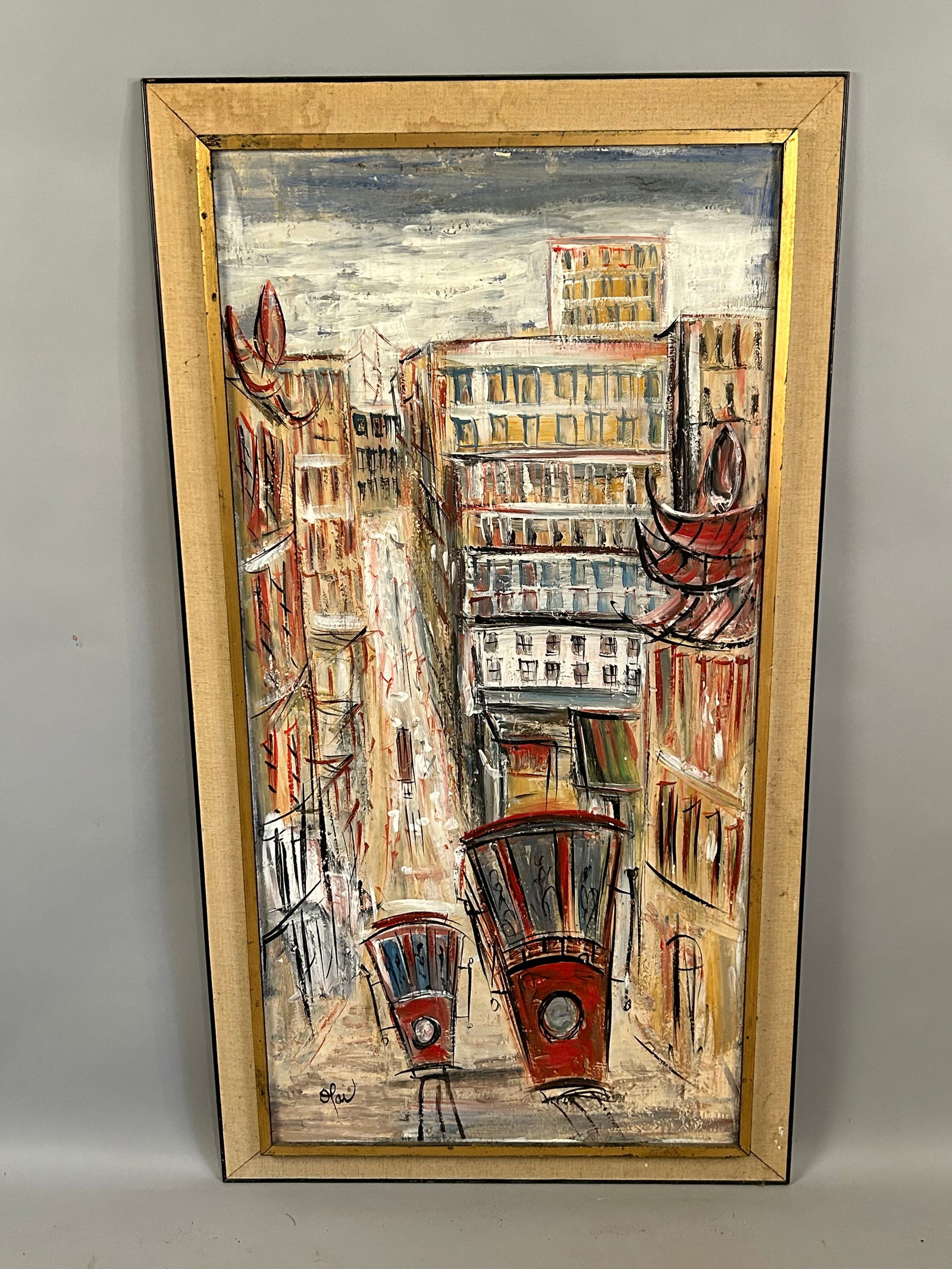 Abstract O/C Trolley Scene Painting (1 of 5)