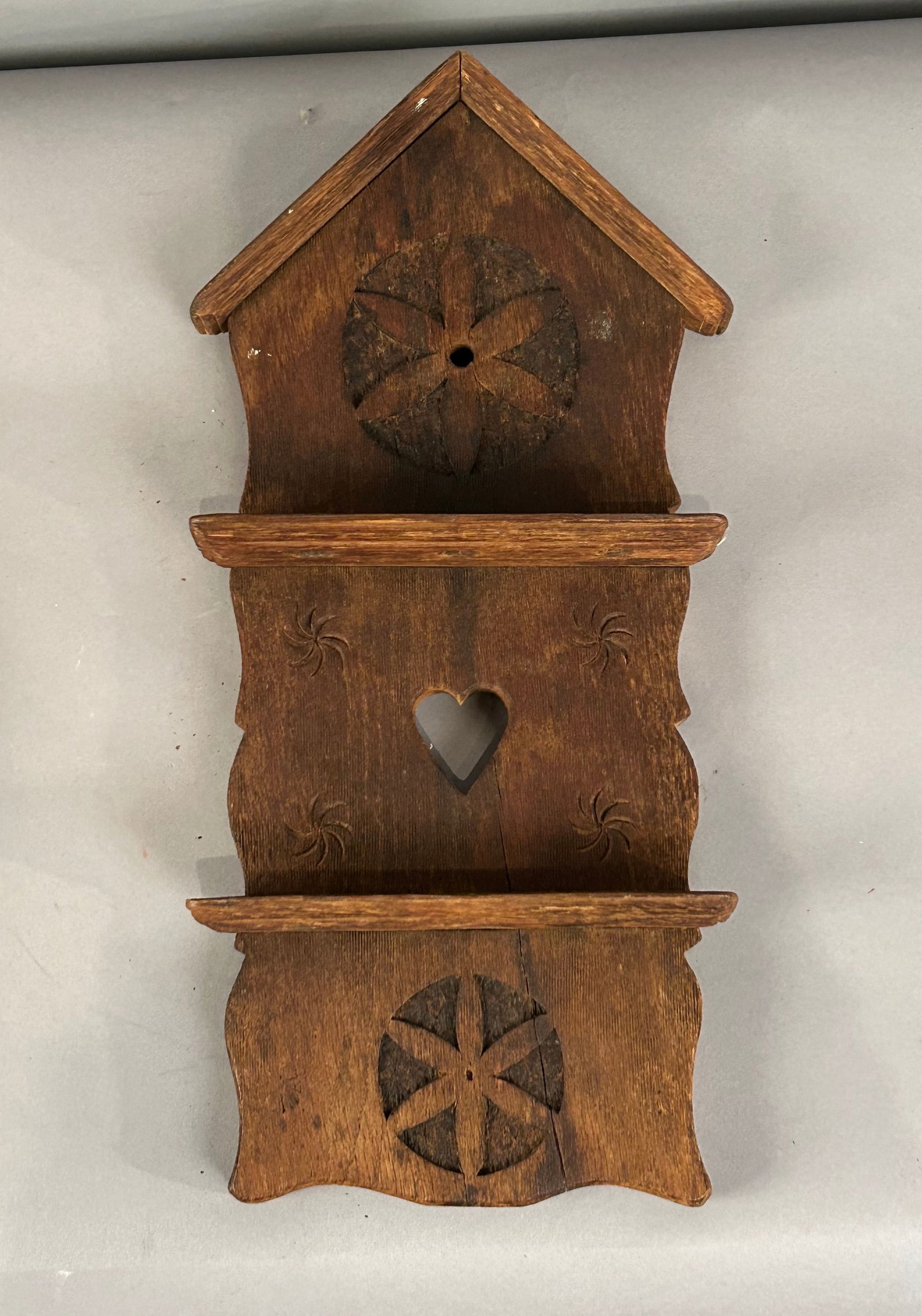 Carved Antique Spoon Rack (1 of 4)