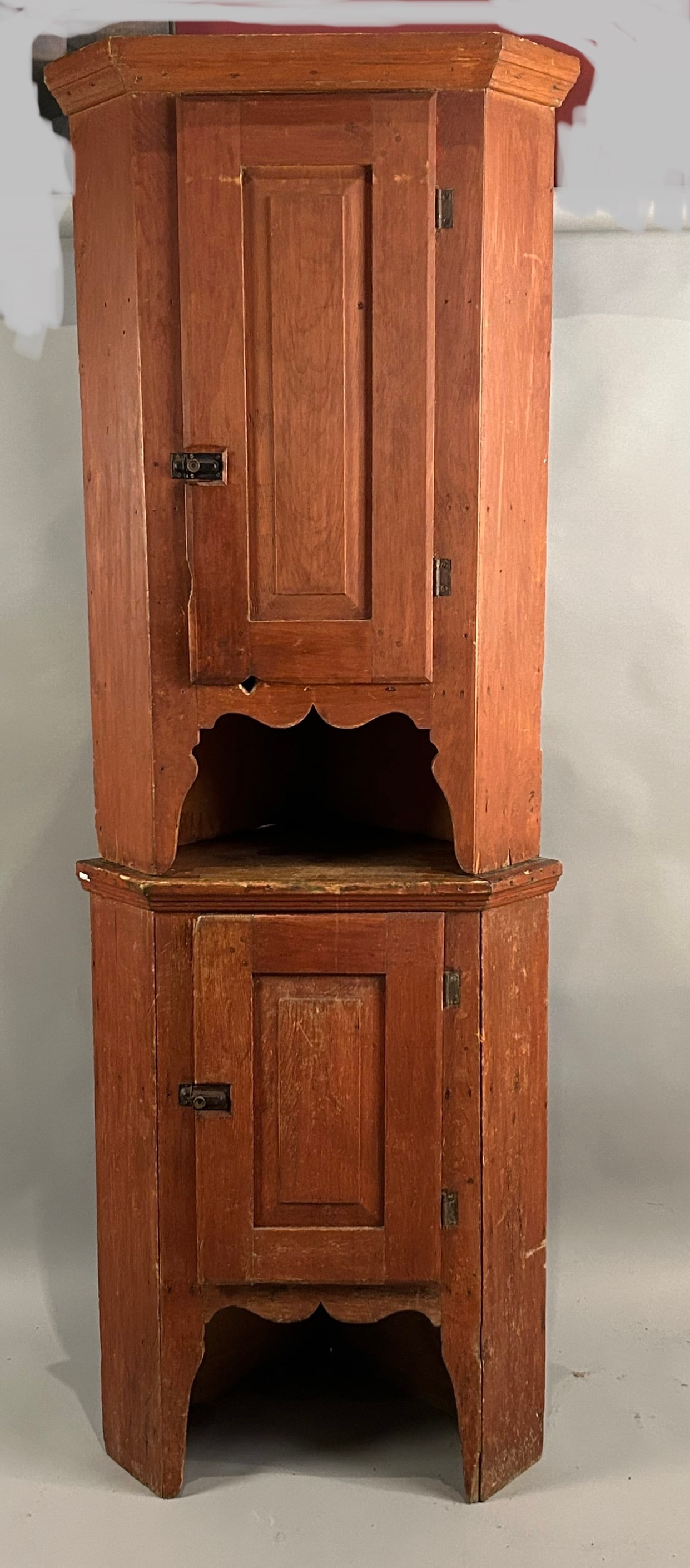18th c Corner Cupboard, Small (1 of 8)