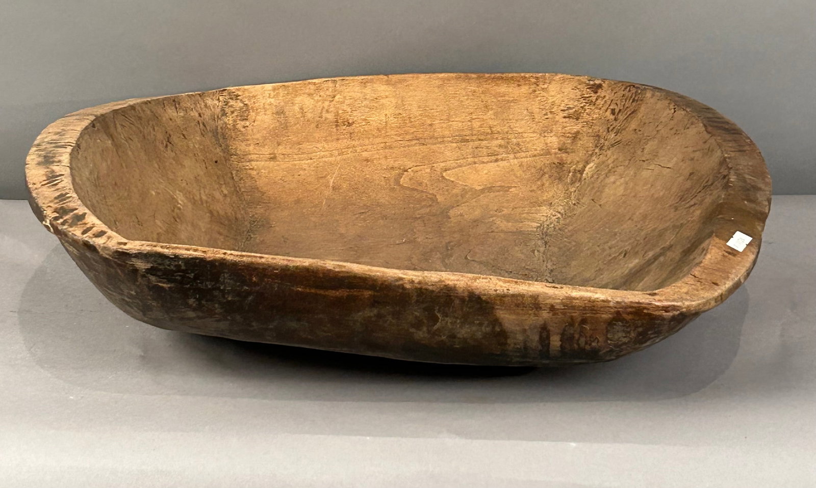 Large hand chiseled wooden trencher (1 of 4)