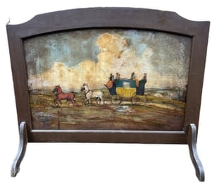 Vintage Fireboard Oil Painting (1 of 7)