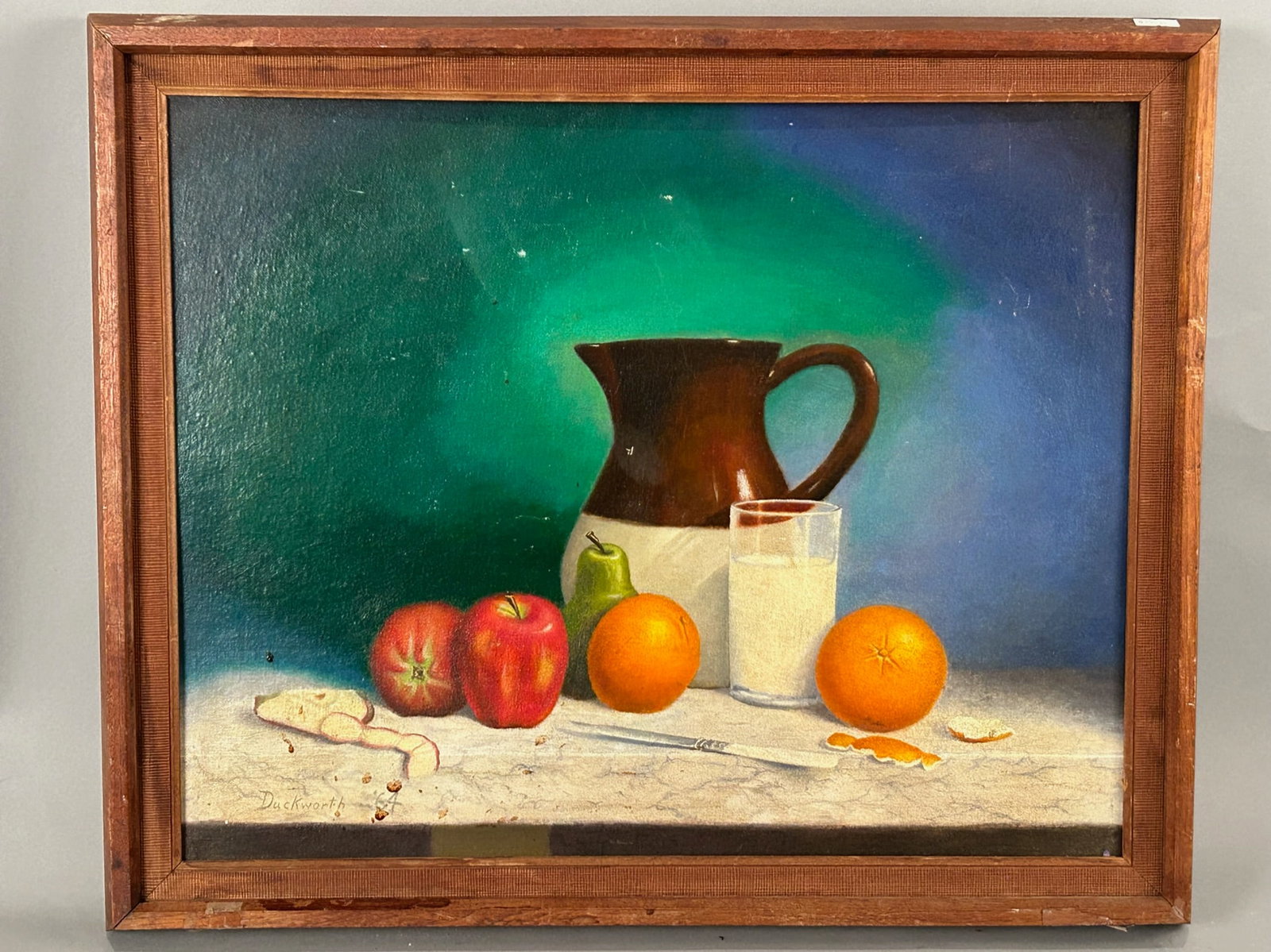 Duckworth O/C Still life Fruit on Marble Counter (1 of 6)