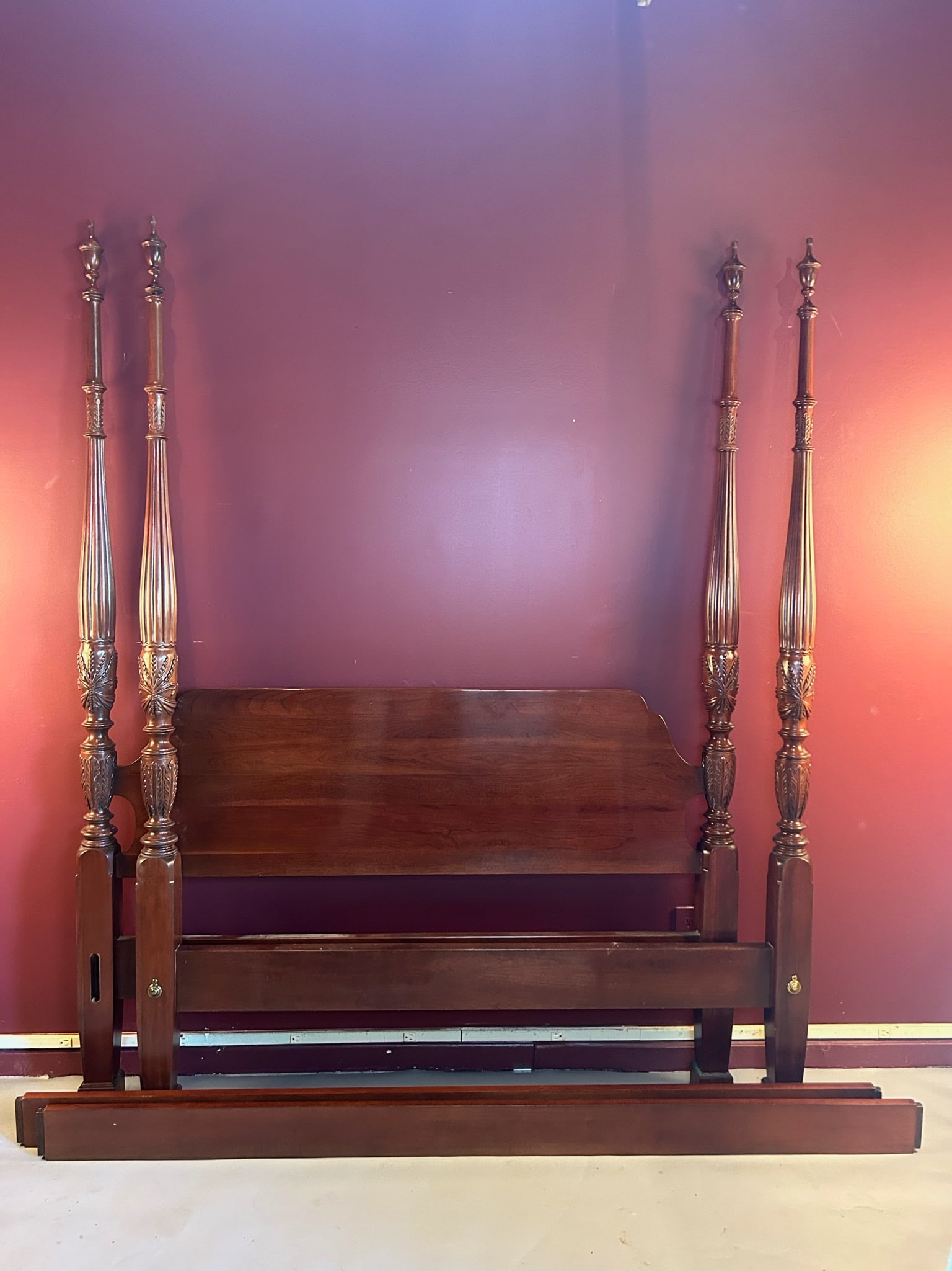 King Sized Cherry Four Poster Bed (1 of 4)