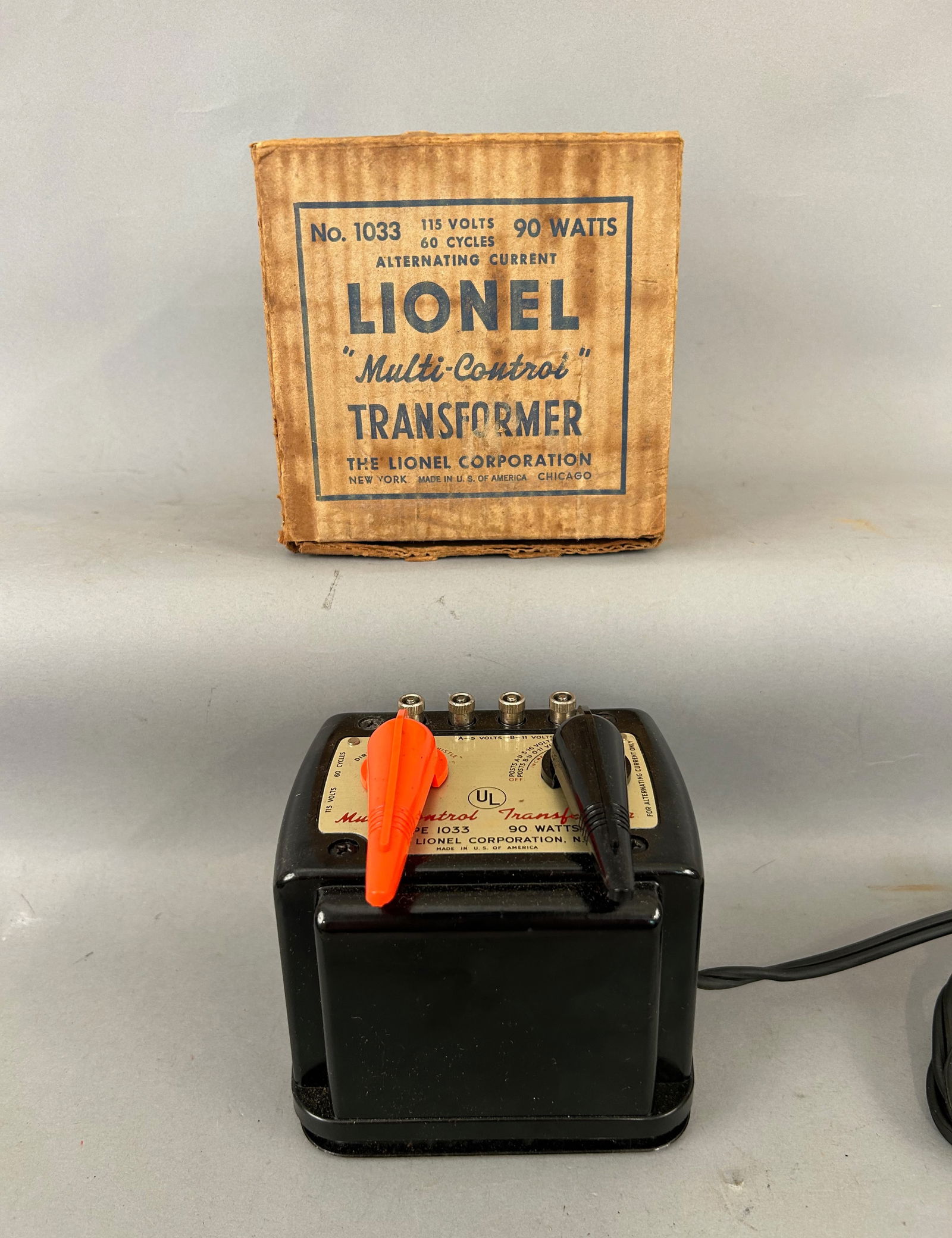 Lionel Multi Control Transformer No 1033 with box O Gauge (1 of 6)