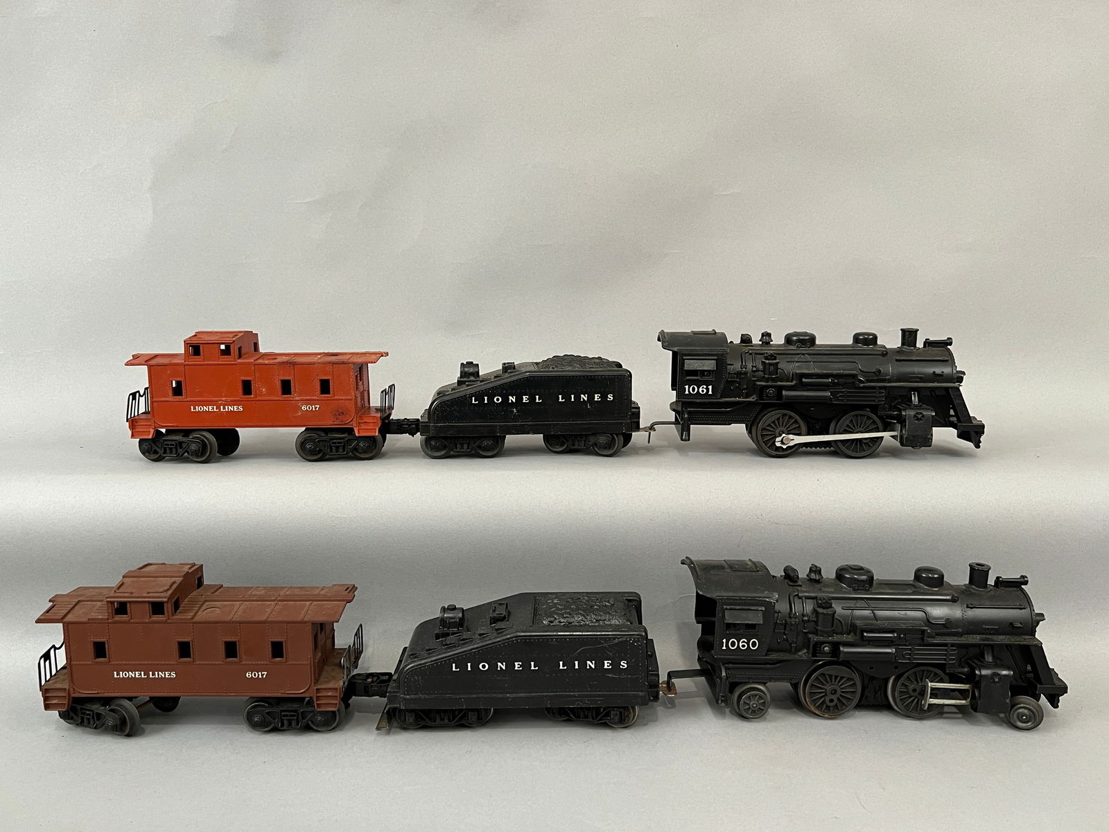 Two Lionel Locomotives with Tenders and Caboose O Gauge (1 of 19)