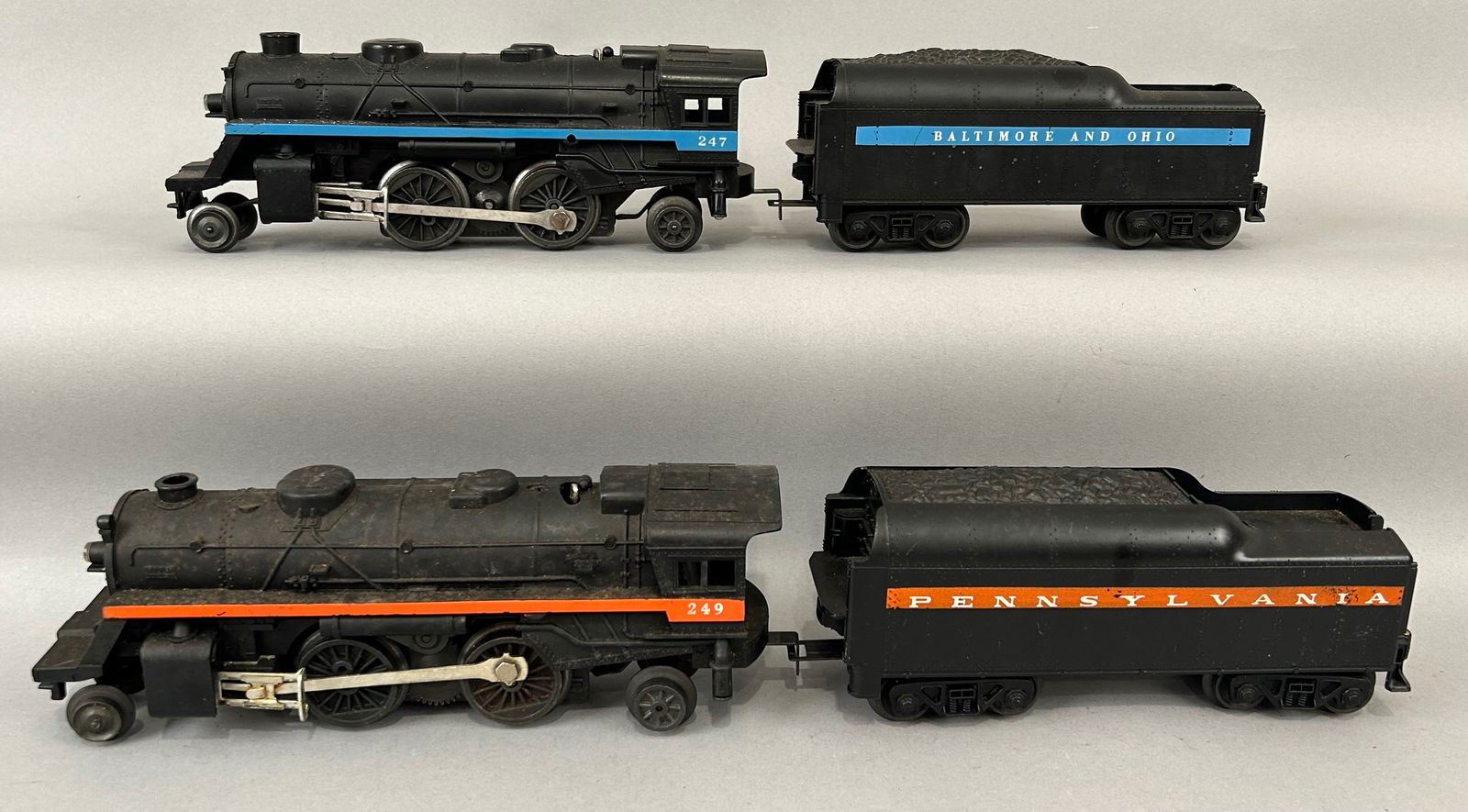 Two Locomotives with matching tenders O Gauge (1 of 5)