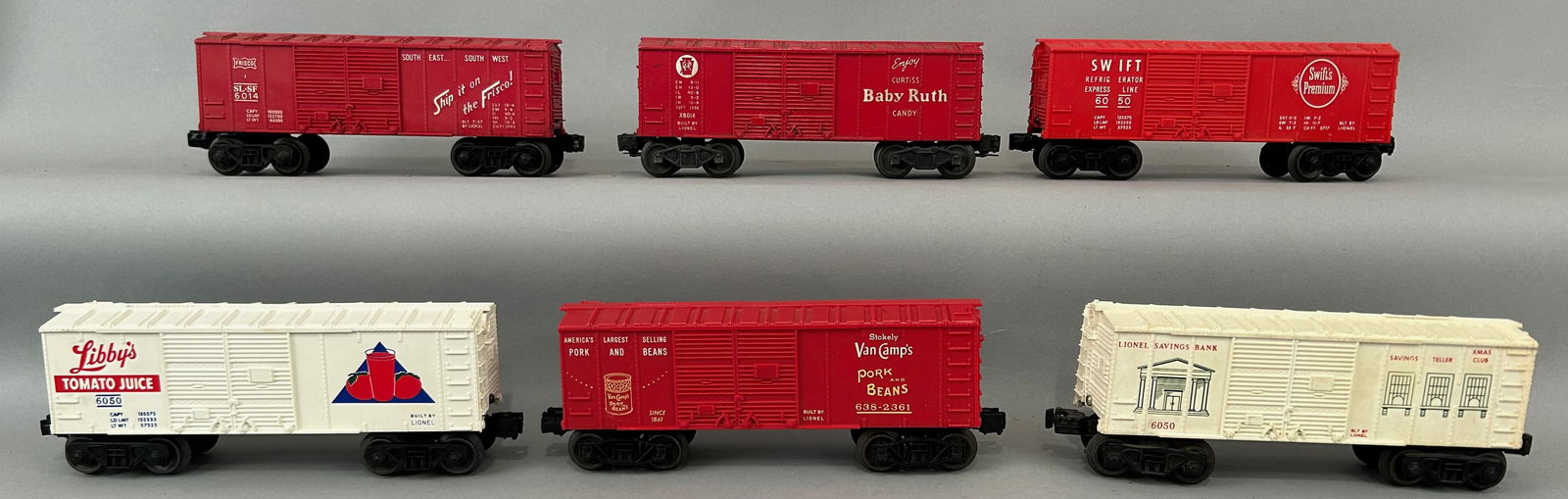 Six Lionel Boxcars (1 of 10)
