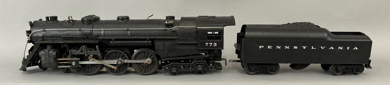 Lionel 773 Steam Hudson Locomotive and Pennsylvania Tender: Lionel 773 Metal Steam Hudson Locomotive and 736W Pennsylvania Tender with box. O Gauge