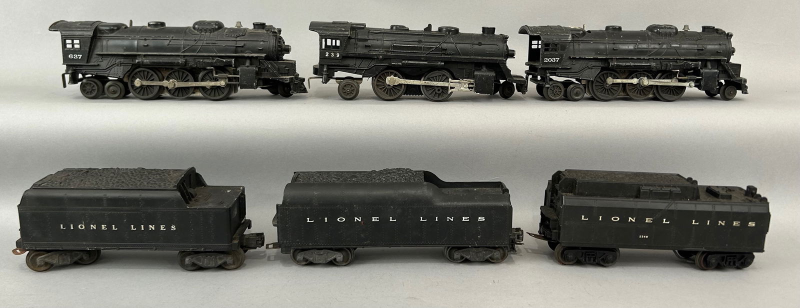 Three Lionel Train Engines with tenders (1 of 10)
