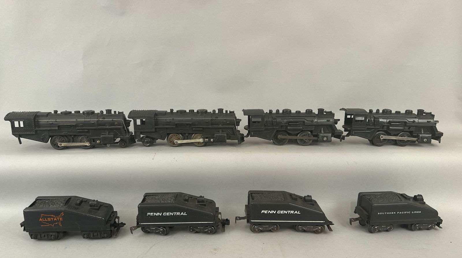 Four Marx Locomotives and Tenders (1 of 6)