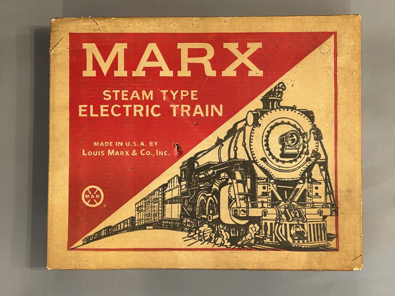 Marks toys electric train set in box (1 of 7)
