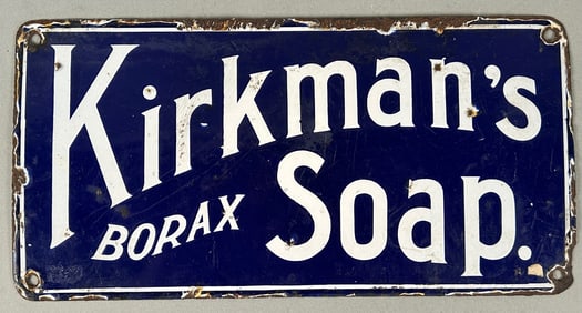 Kirkman's Borax Soap Antique Porcelain Sign