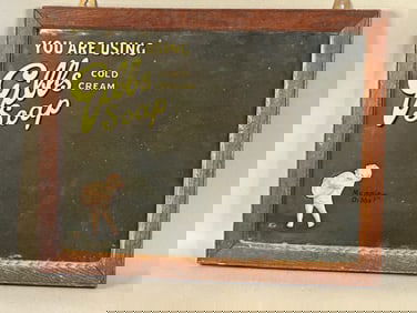 Gibbs Soap Cold Cream Advertising Mirror