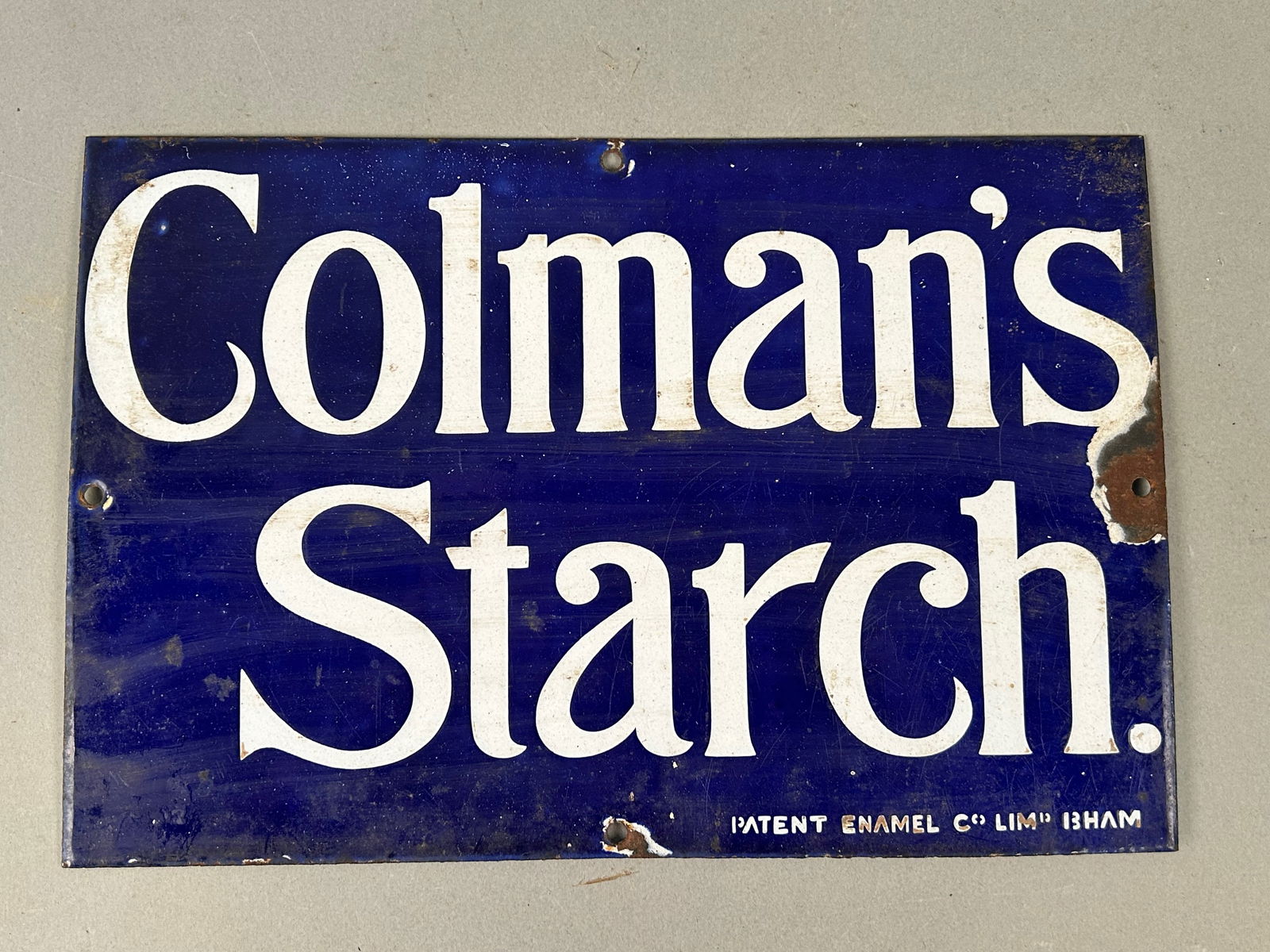 Coleman's Starch Antique Porcelain Sign (1 of 5)
