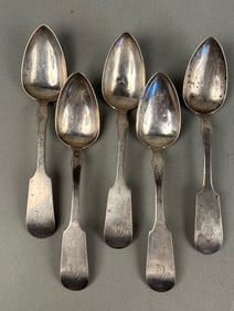 5 Coin Silver Spoons R&W Wilson Philadelphia