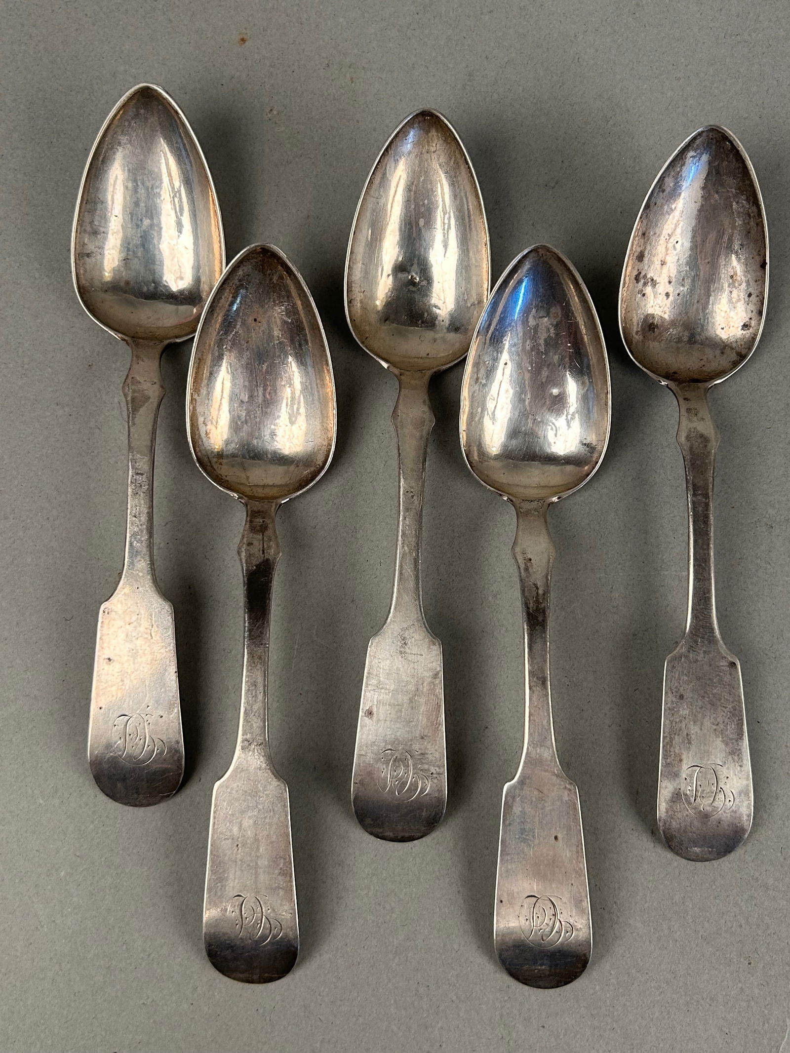 5 Coin Silver Spoons R&W Wilson Philadelphia (1 of 5)