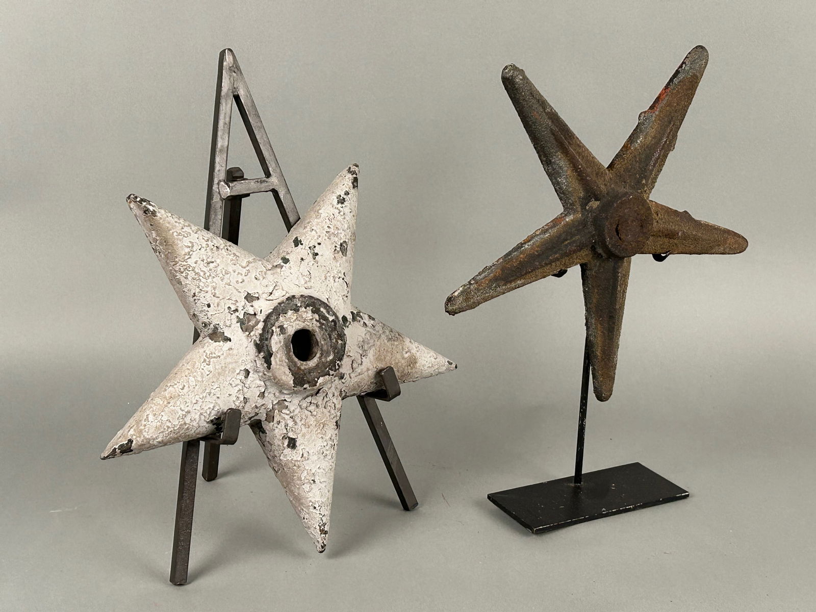2 Cast Iron Architectural Stars (1 of 6)