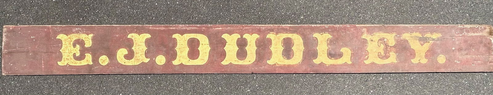 19th c E J Dudey Large Wooden Sign Gold Lettering (1 of 5)