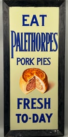 Antique Porcelain Palethorps Fresh Today Sign