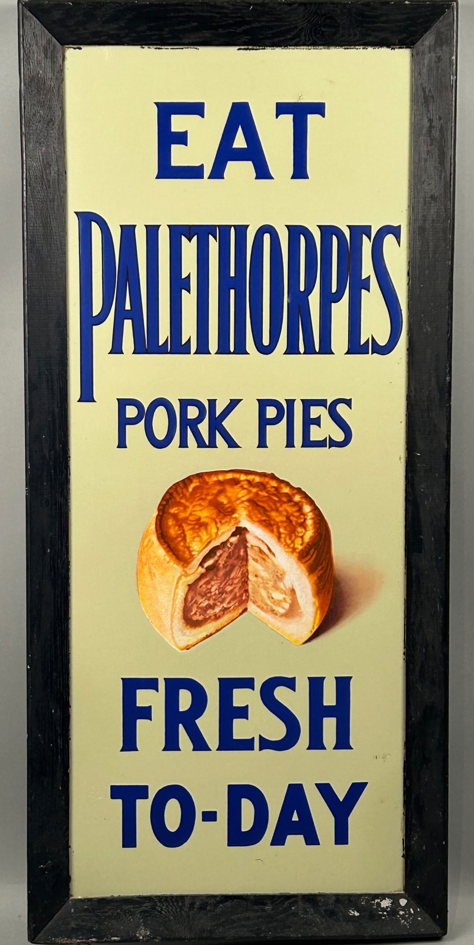 Antique Porcelain Palethorps Fresh Today Sign (1 of 6)