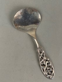Scandinavian Sterling Silver Spoon Ornate Handle