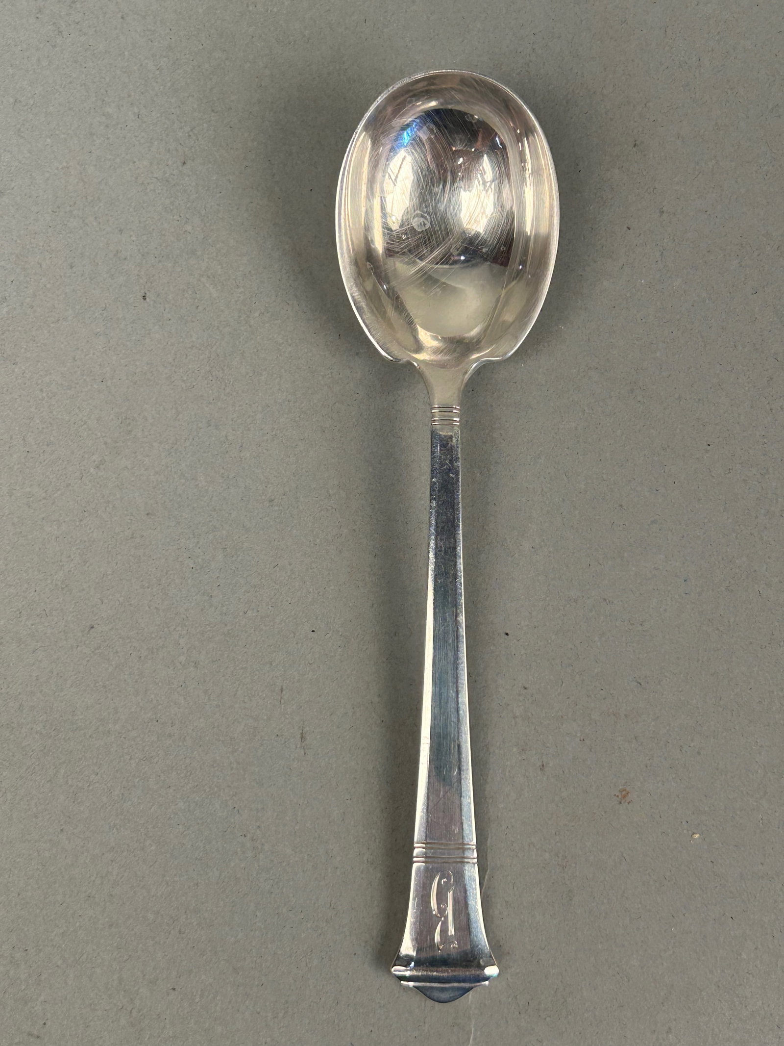 Tiffany and Co Sterling Silver Soup Spoon: Tiffany and Co. Sterling silver soup spoon Marked Tiffany and Co. 5 3/4” 42g