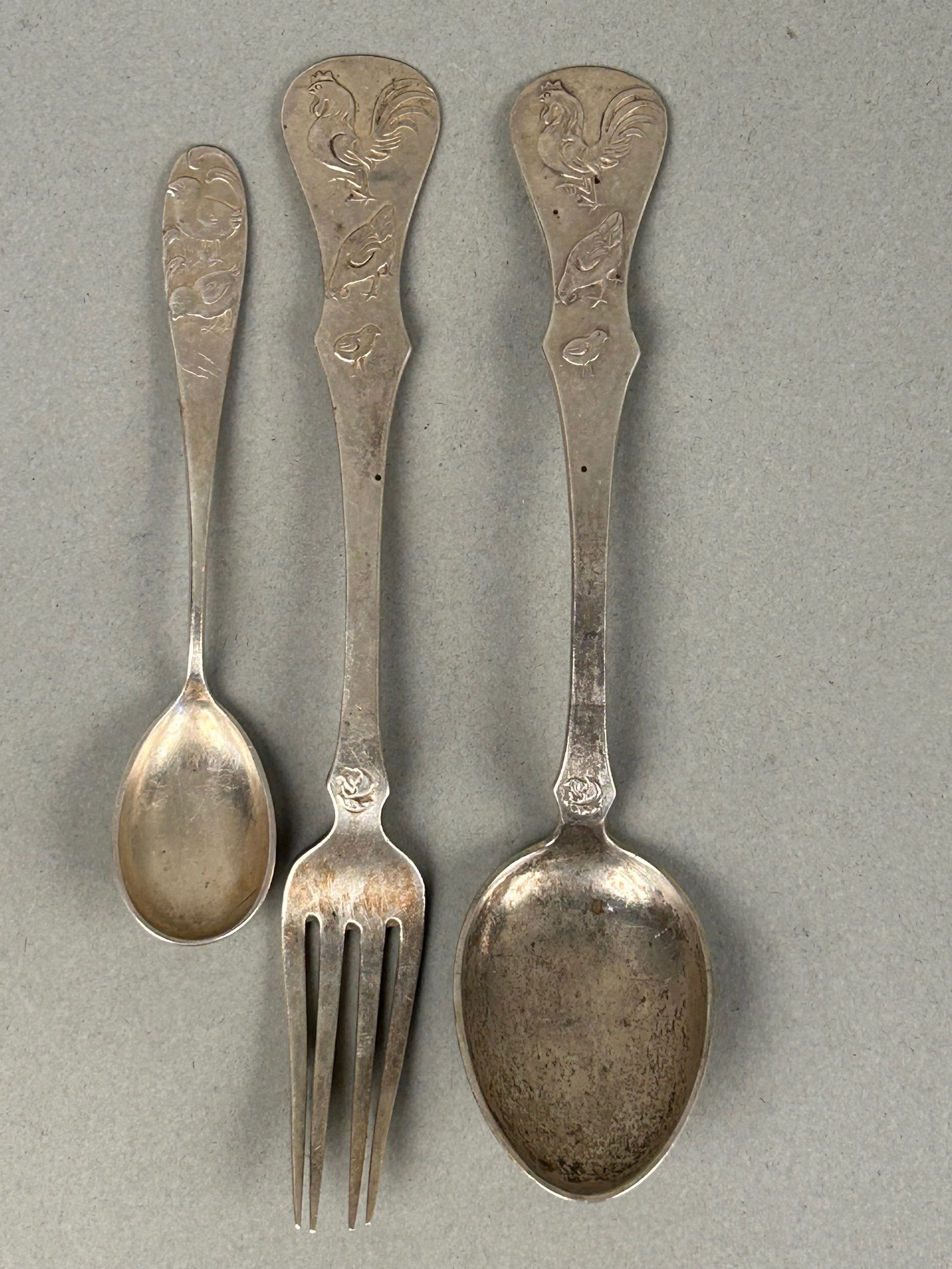 3 Piece Scandinavian Silver Children's Utensil Set (1 of 5)