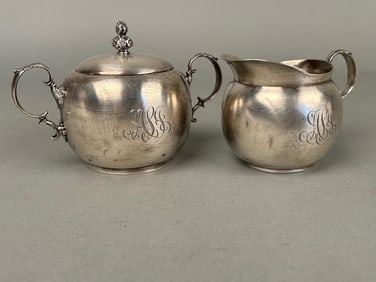 Tiffany and Co Sterling Silver Sugar and Creamer