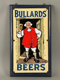 Bullards' Beer Porcelain Advertising Sign