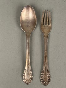 Georg Jensen Fork and Spoon Child Size