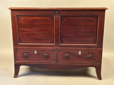 Federal Two Drawer Blanket Chest With String Inlay