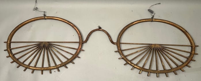 Eyeglass Spectacles Trade Sign Original Surface
