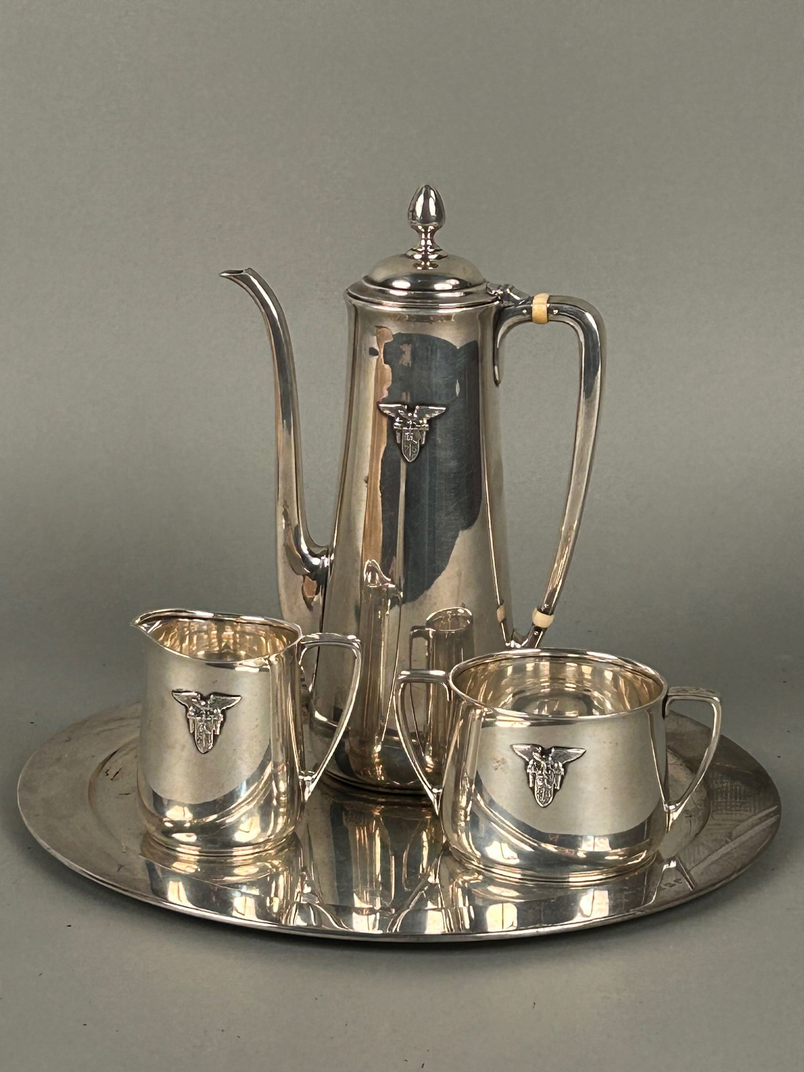 4 pcs Tiffany and Co Sterling Silver Coffee Service (1 of 11)