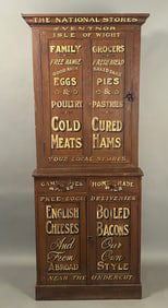 Rare 19th c Isle of Wight Advertising Cupboard