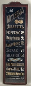 Large Mitchell's Cigarette Sign