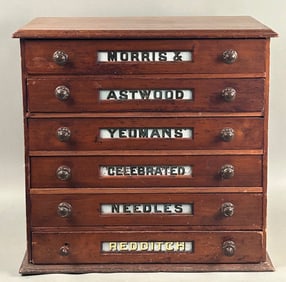Large Antique Spool Cabinet Morris & Astwood