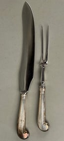 Tiffany and Co Sterling Silver Carving Knife and Fork