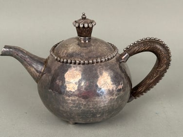 Hand Hammered Sterling Silver Teapot