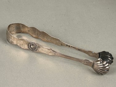 Coin Silver Sugar Tongs Connecticut Hallmarked