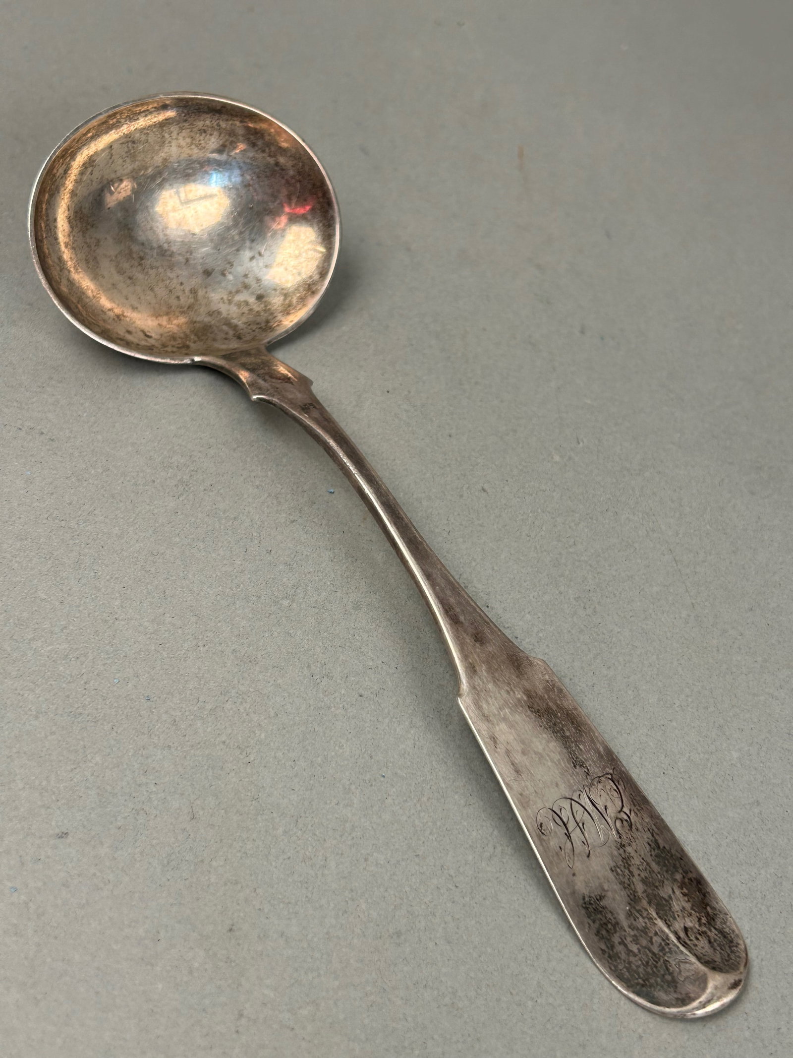 Coin Silver Ladle HJ Pepper Wilmington Delaware (1 of 6)