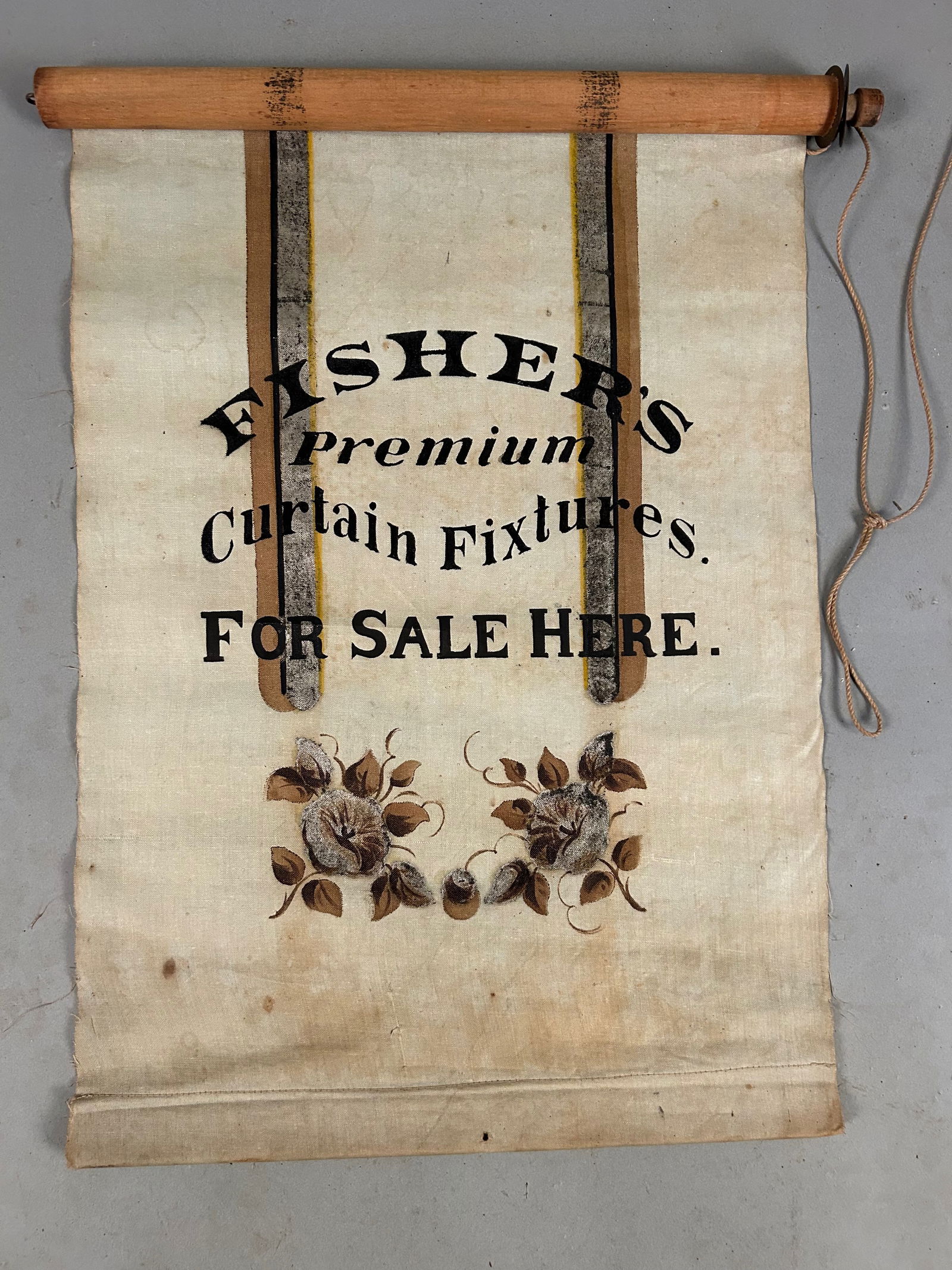 Antique "shade" sign (1 of 4)