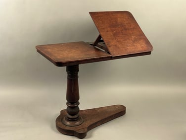Unusual Bed Table w Tilted Workspace