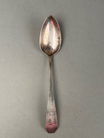 Coin Silver Serving Spoon RW Hallmark