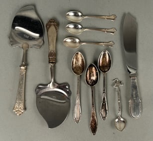 10 Pieces Scandinavian Sterling